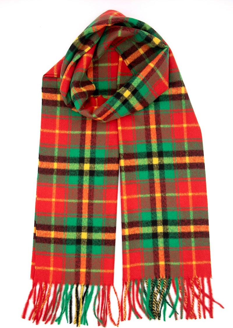 Achillea Scottish Tartan Plaid Scarf - Warm Cashmere Feel Winter Scarf, Scarves for Holiday, Christmas & Daily Wear - Image 1